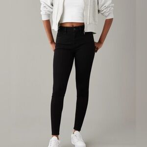 American Eagle “dream jeans” Black Denim 5 pocket stretch bodycon jegging 00